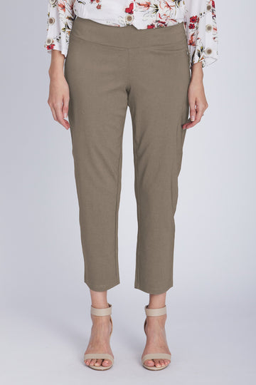 Yoke 7/8 Bengaline Pant - LATTE 10936-S - Spring/Summer