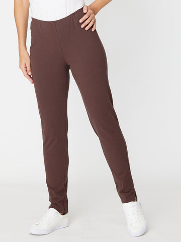FULL LENGTH COTTON (COTTOLENE - the new bengaline) PANT - ESPRESSO - 25963 - SW - Luna Sky