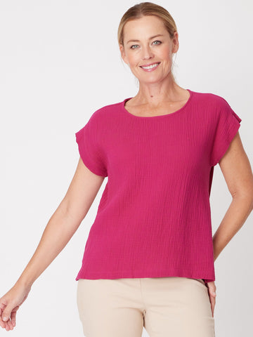 Tarin Everyday Top - Raspberry- 28018 - Spring/Summer