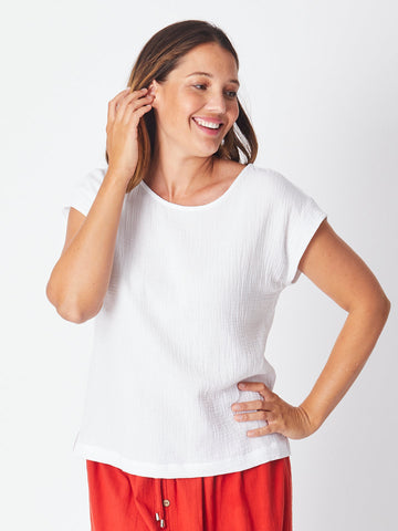 Tarin Everyday Top - White 28018-S - Spring/Summer