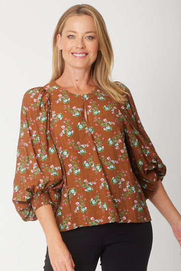 Sylvie Top -Tan- 31281 - Spring/Summer