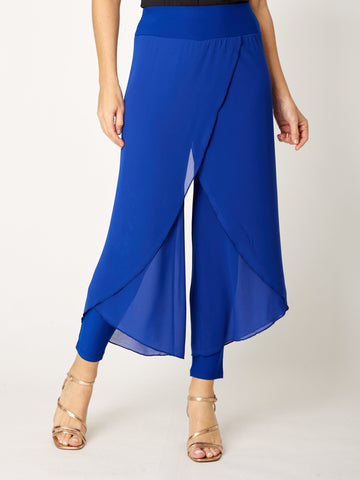 Gilliana Chiffon Overlay Pant - Electric - 31360 - Spring/Summer