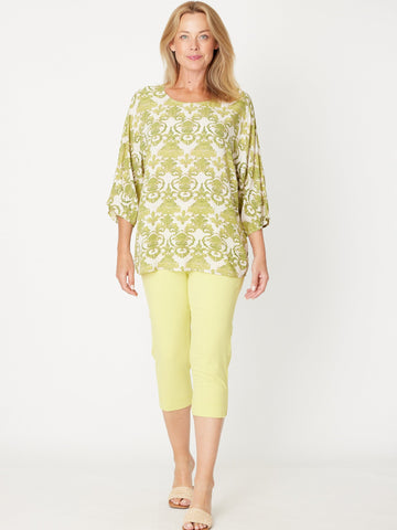 Summer Ease Top- Lime -31377 - Spring/Summer