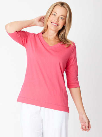 SUNSHINE TEE- HOTPINK -31385 - Spring/Summer