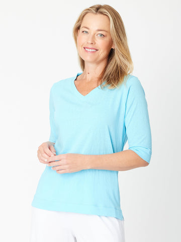 SUNSHINE TEE- TURQ - 31385 - Spring/Summer