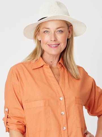 Core Linen Shirt - Peach - 31422 - Spring/Summer