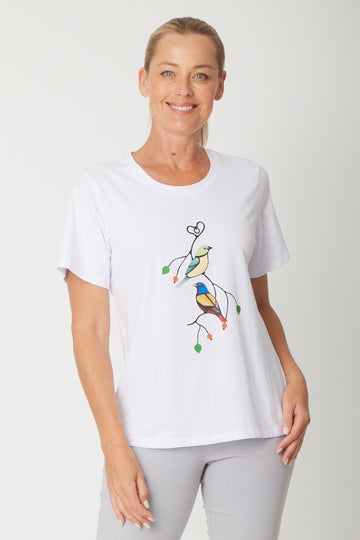 Love a Bird Tee - White - 31441 - Spring/Summer