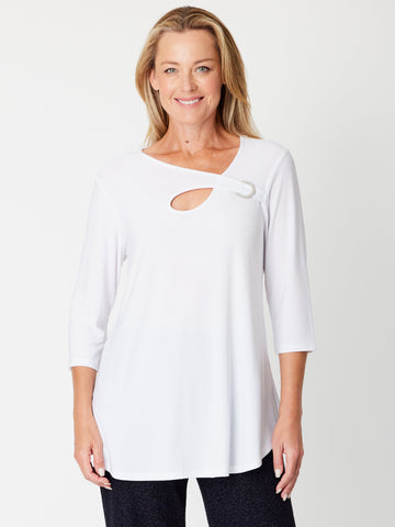 Ring Top - White - 31443 - Spring/Summer