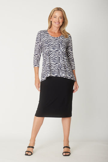 Forgiveness Dress - Black print - 31472 - Clothes for Senior & Elderly Women