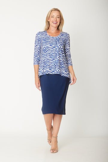 Forgiveness Dress - Navy print - 31472 - Clothes for Senior & Elderly Women