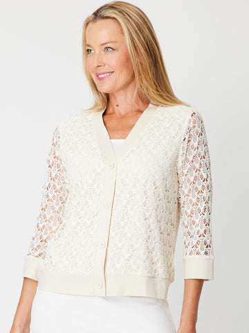 Crochet Cardy - Ivory - 31504 - Spring/Summer