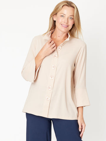 Frankie Core Shirt - Beige - 31568 - Cordelia St