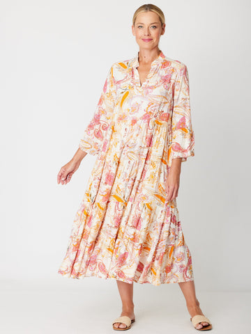 Kiara Tiered Dress - Melon- 31577 - Spring/Summer