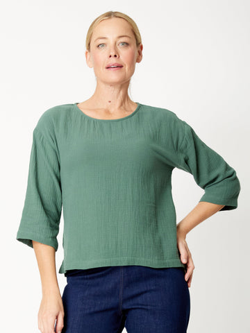 Tarin 3/4 Top - Forest - 31729 - Spring/Summer