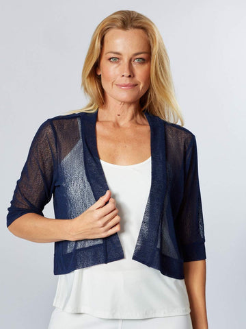 Dry Feel Mesh Bolero - Navy 25929-S - Spring/Summer