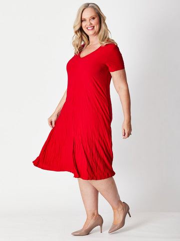 Stella Dress - Red 19767-S - Spring/Summer