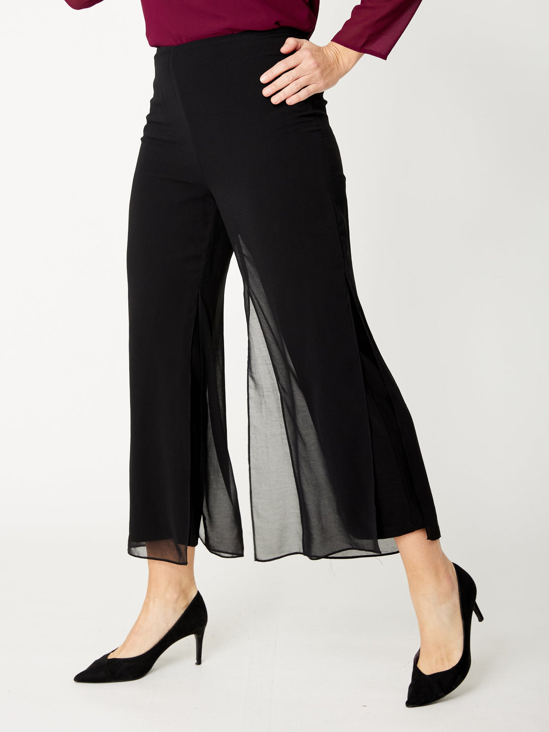 Gillana Crop Pant - Black- 18494