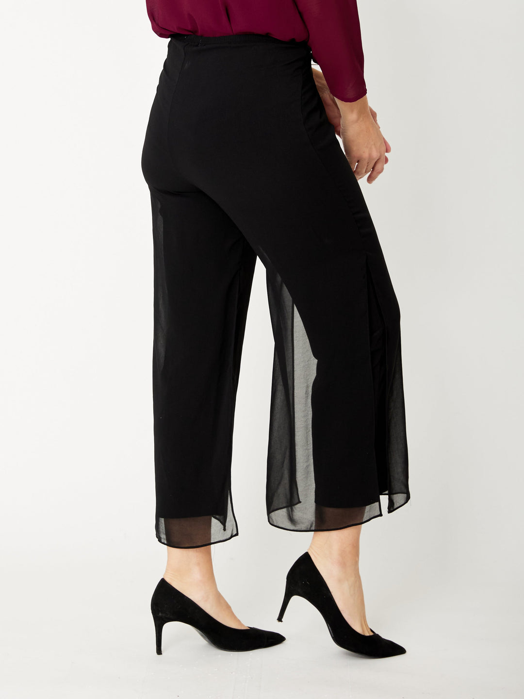 Gillana Crop Pant - Black- 18494