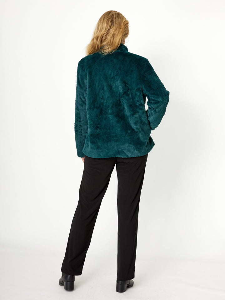 Fur Edge To Edge Cardy - Forest - 31662