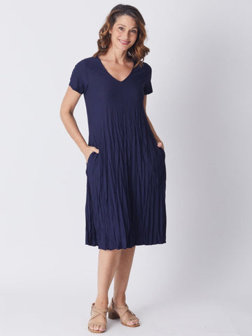 Stella Dress - Navy 19767-S - MELBOURNE CUP
