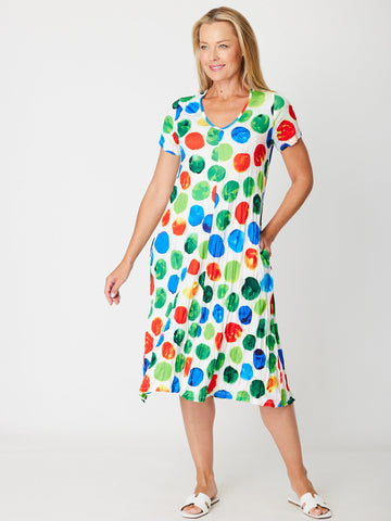 Stella Dress - Spot 19767- S - Dresses