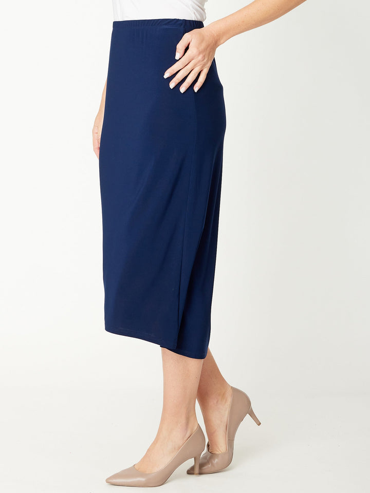 Nancy Flocked Skirt - Navy 26142