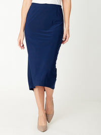 Nancy Flocked Skirt - Navy 26142