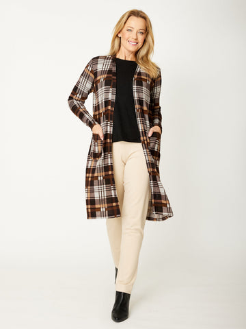 Knit Jacket - Choc - 32072 - 