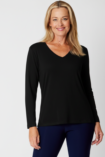 Vee Body Top - Black - 23529 - 