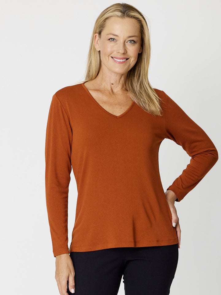 Vee Body Top - Rust- 23529