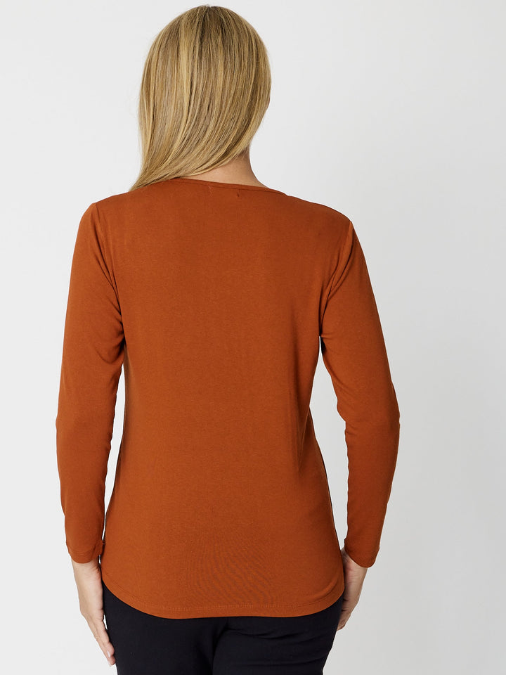 Vee Body Top - Rust- 23529