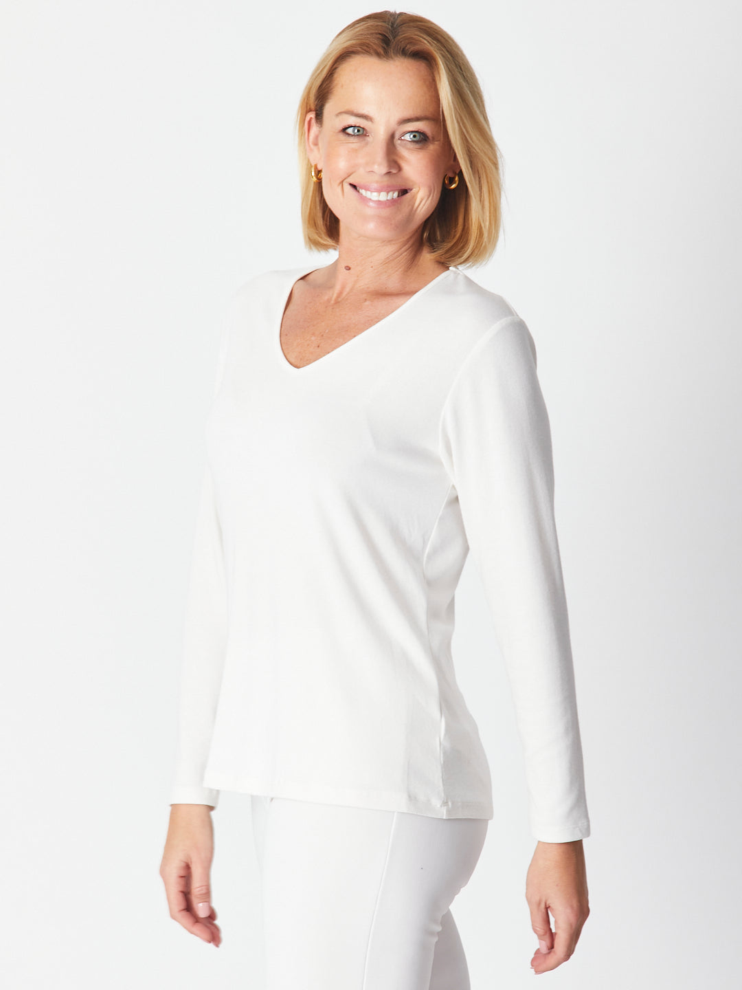 Vee Body Top - Winterwhite - 23529
