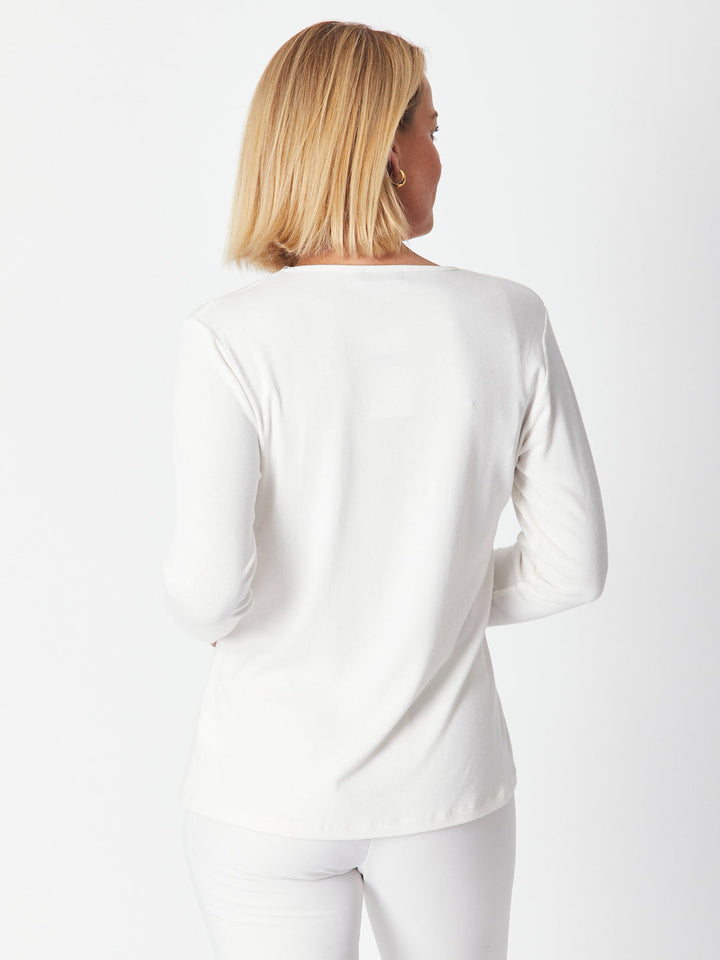 Vee Body Top - Winterwhite - 23529