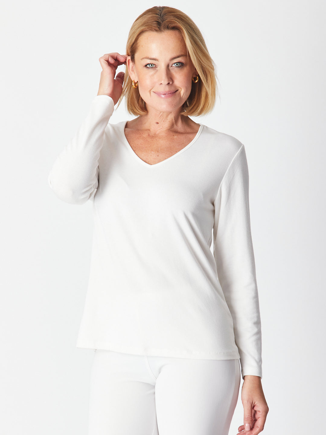Vee Body Top - Winterwhite - 23529