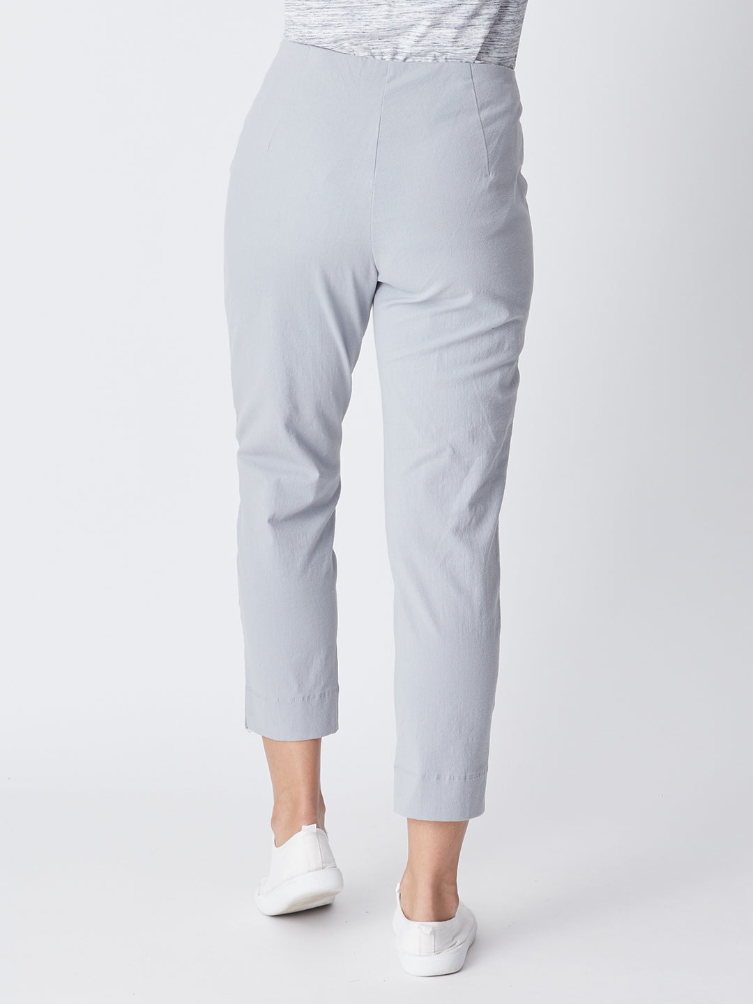 7/8 Slim Cottolen Stretch Pull on Pant COTTOLENE the new bengaline) -  Silver 24152