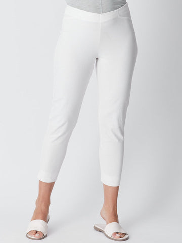7/8 Slim Cottolen Stretch Pull on Pant COTTOLENE the new bengaline) -  White 24152- S - BASICS/ RUNNING LINES/CORE