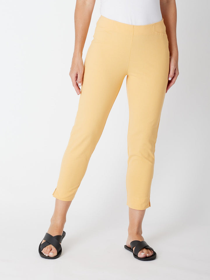 7/8 Slim Cottolen Stretch Pull on Pant COTTOLENE the new bengaline) -  - Butter 24152