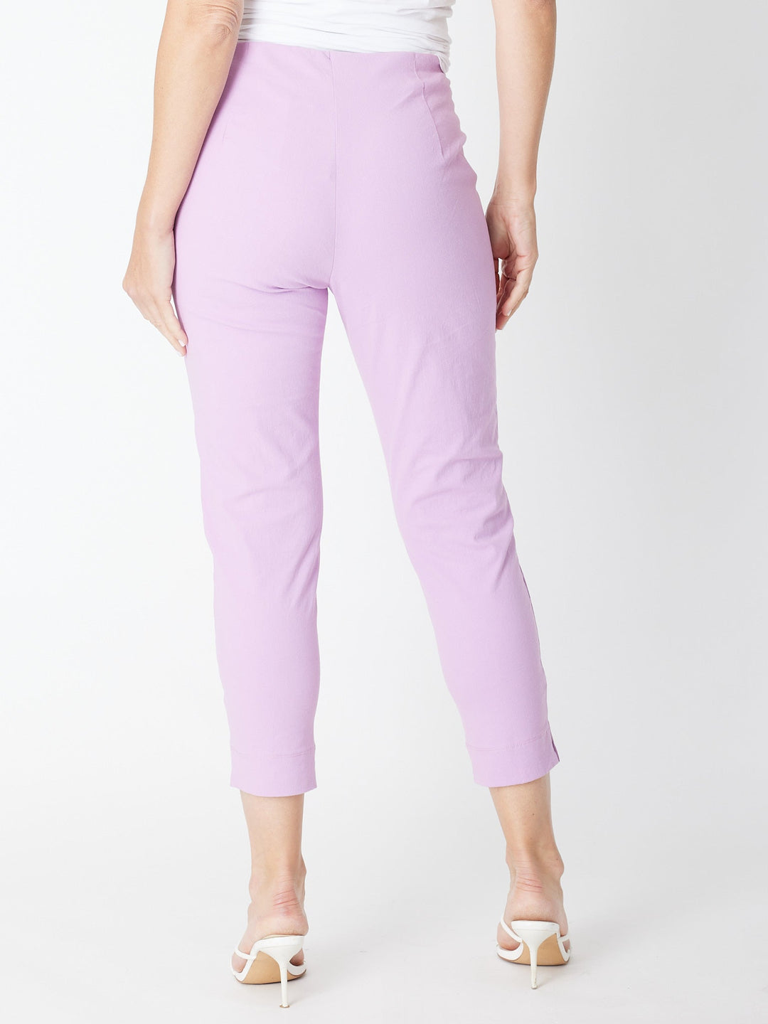 7/8 Slim Cottolen Stretch Pull on Pant COTTOLENE the new bengaline) -  Lavender 24152