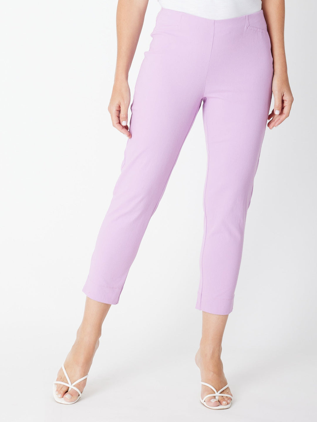7/8 Slim Cottolen Stretch Pull on Pant COTTOLENE the new bengaline) -  Lavender 24152