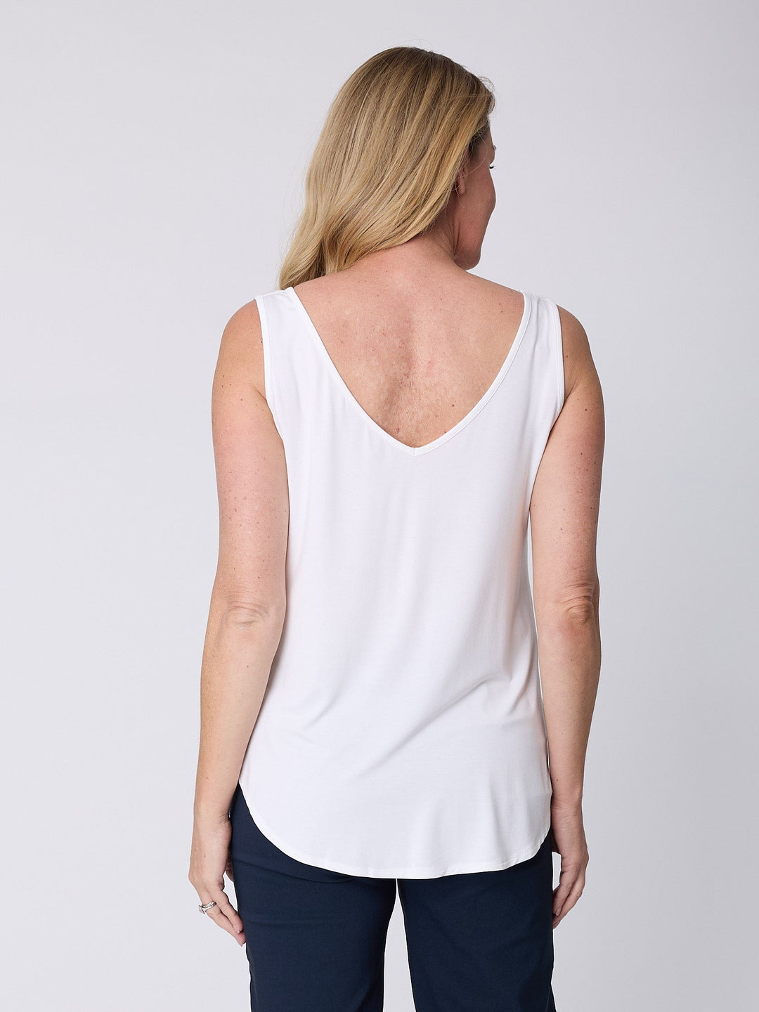 Vee Shell Top - White - 24458