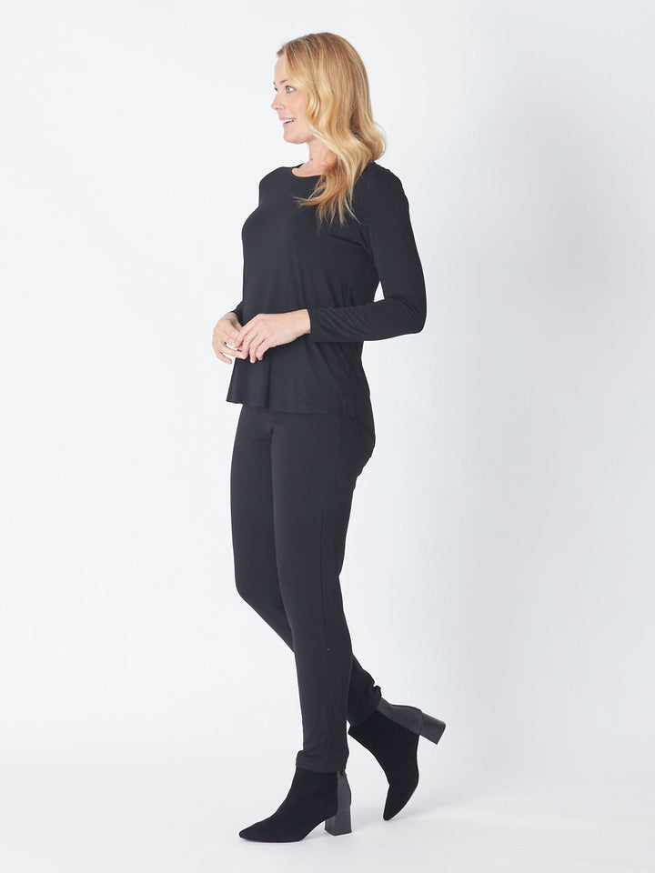 Essentials Long Sleeve Top - Black 24474- S