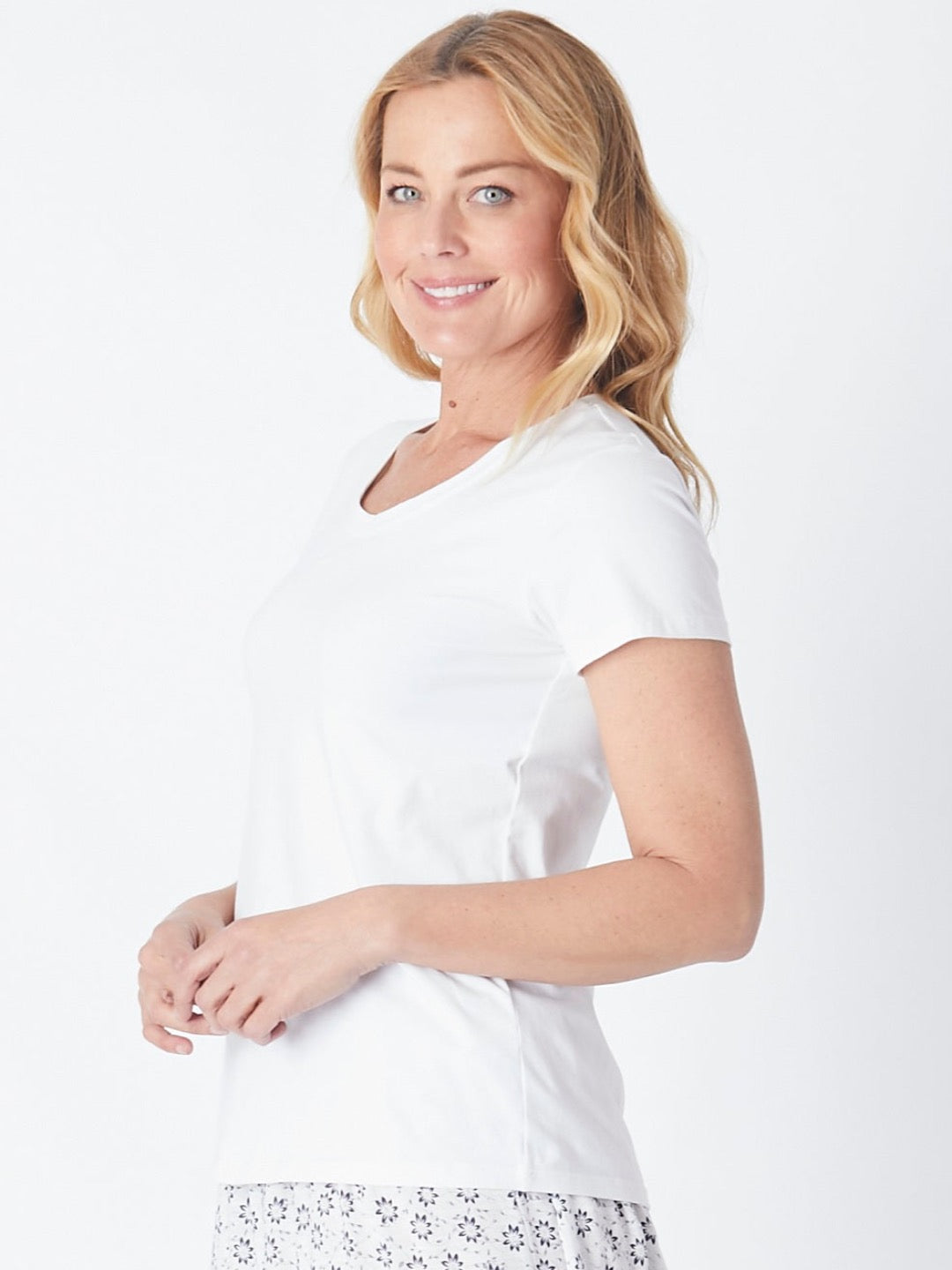 Basic Tee--Ivory -25789