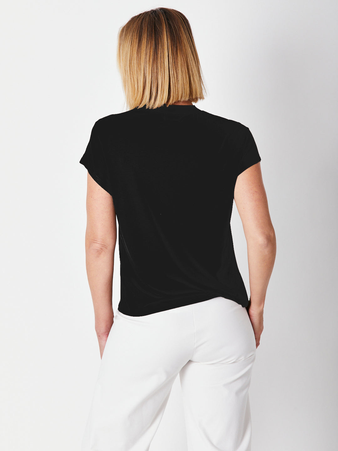 Cap Under Jacket Top--  Black - 25892