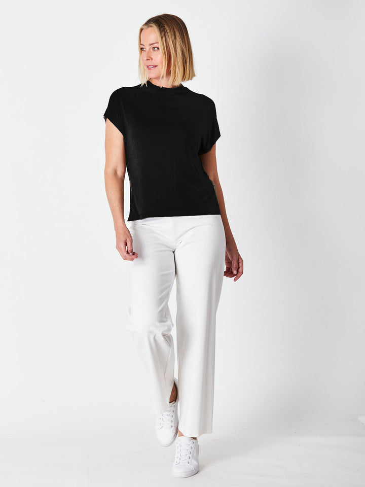 Cap Under Jacket Top--  Black - 25892