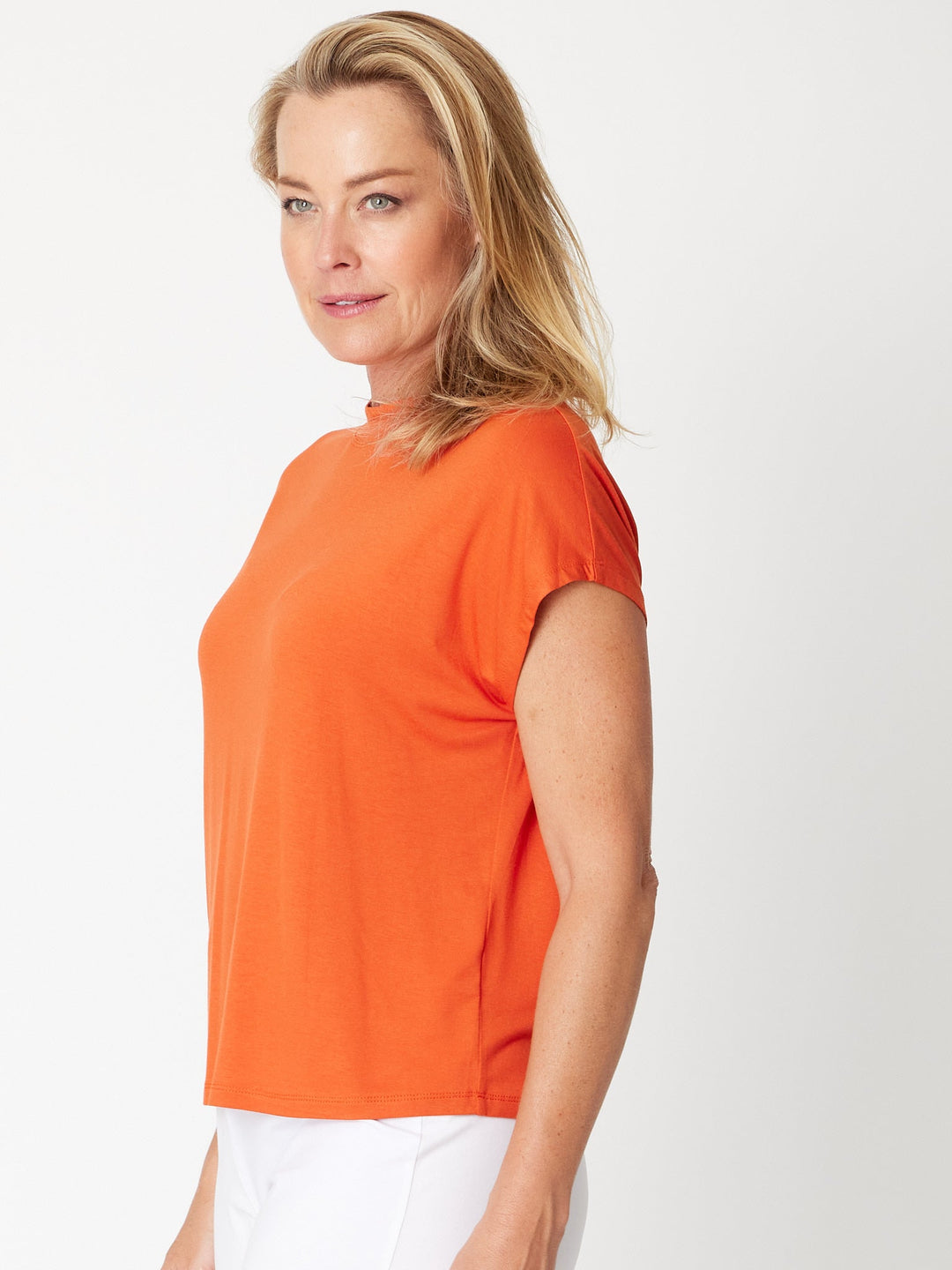 Cap Under Jacket Top--  Coral - 25892