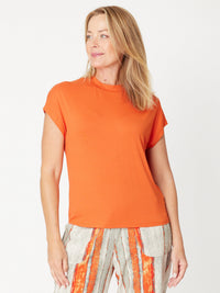 Cap Under Jacket Top--  Coral - 25892
