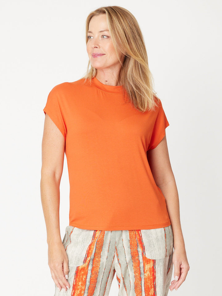 Cap Under Jacket Top--  Coral - 25892