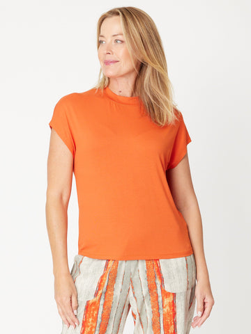 Cap Under Jacket Top  -  Coral - 25892 - 