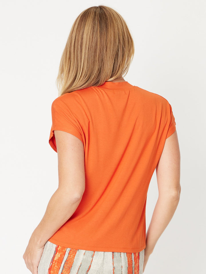 Cap Under Jacket Top--  Coral - 25892