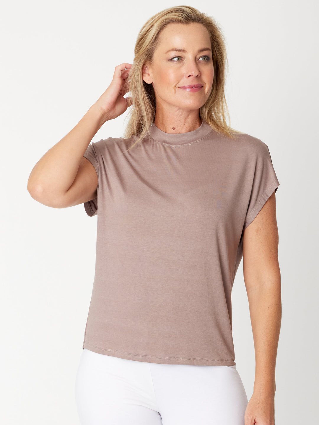 Cap Under Jacket Top--  Fawn - 25892